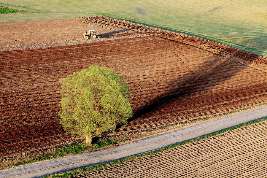 Aerial Photo Of Farmland Photograph by Dariuszpa