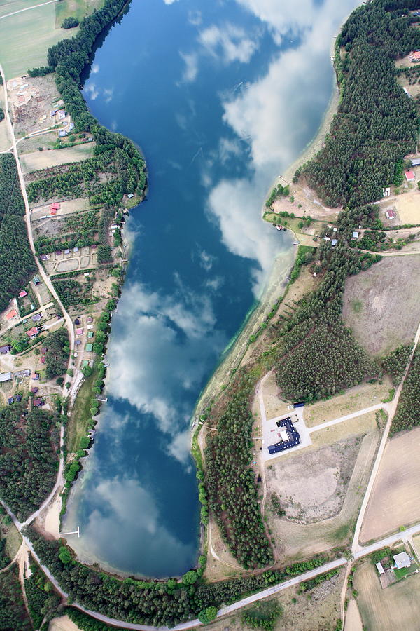 Aerial Photo Of Gwiazdy Lake Photograph by Dariuszpa
