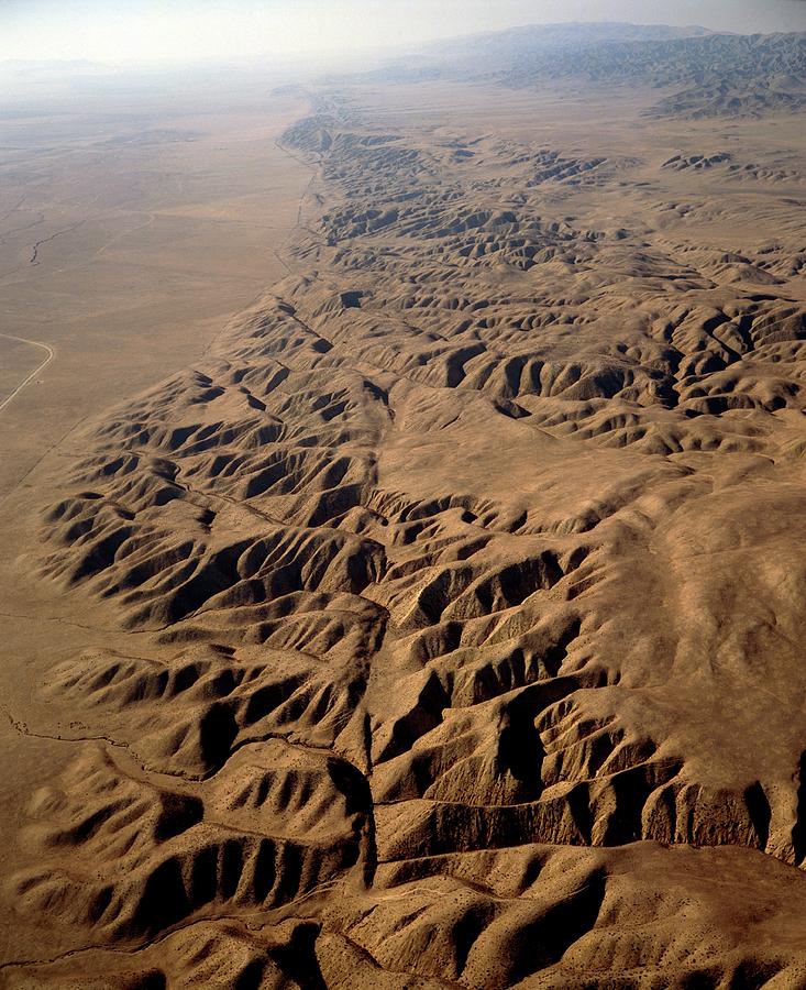 Aerial Photo Of San Andreas Fault Photograph by David Parker/science Photo Library