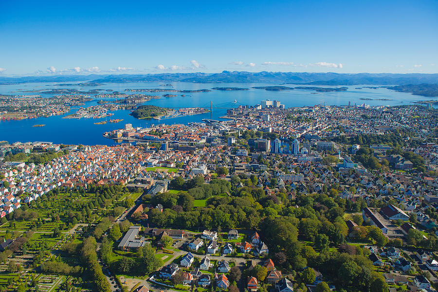 Aerial Photo Of Stavanger Photograph by Sindre Ellingsen