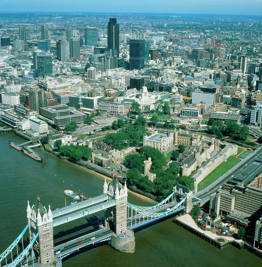 Aerial Photo Of The City Of London Photograph by Alex Bartel/science Photo Library