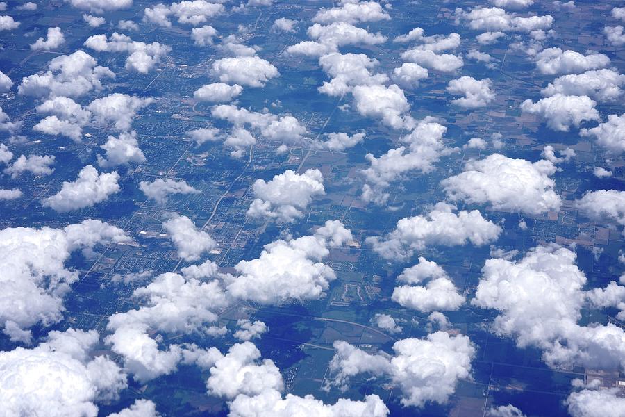 Aerial Photo Of Tiny Round Clouds Above Photograph by Jake Jung - Fine ...