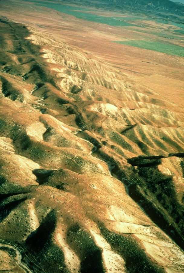 Aerial Photograph Of San Andreas Fault Photograph by Us Geological Survey/science Photo Library