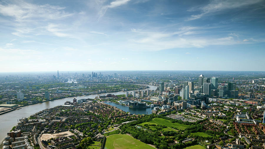Aerial Shot Of Canary Whark And Photograph by Michael Dunning