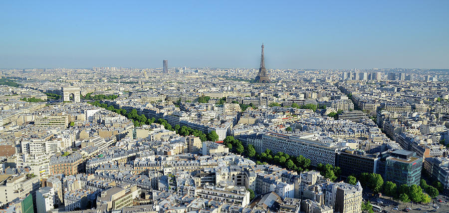 Aerial Viev Of Paris Photograph by Martial Colomb