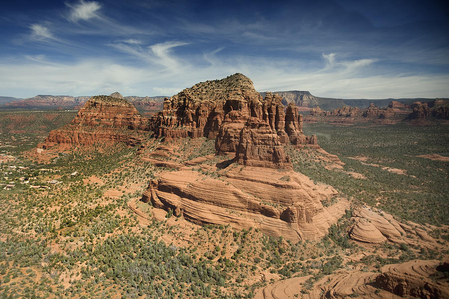 Aerial View from Helicopter near Sedona Photograph by Carol M Highsmith