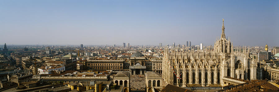 Architecture Photograph - Aerial View Of A Cathedral In A City by Panoramic Images