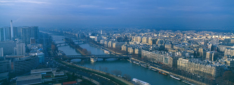 Architecture Photograph - Aerial View Of A City, Paris, France by Panoramic Images