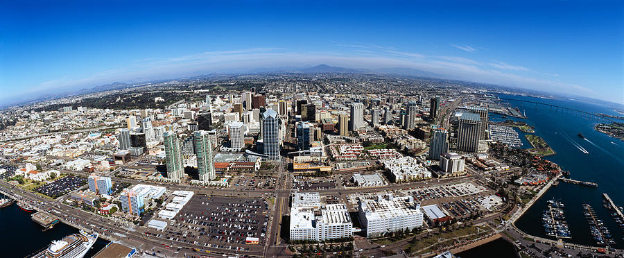 Aerial View Of A City, San Diego Photograph by Panoramic Images