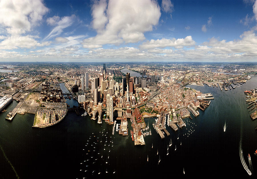 Aerial View Of A Cityscape, Boston Photograph by Panoramic Images