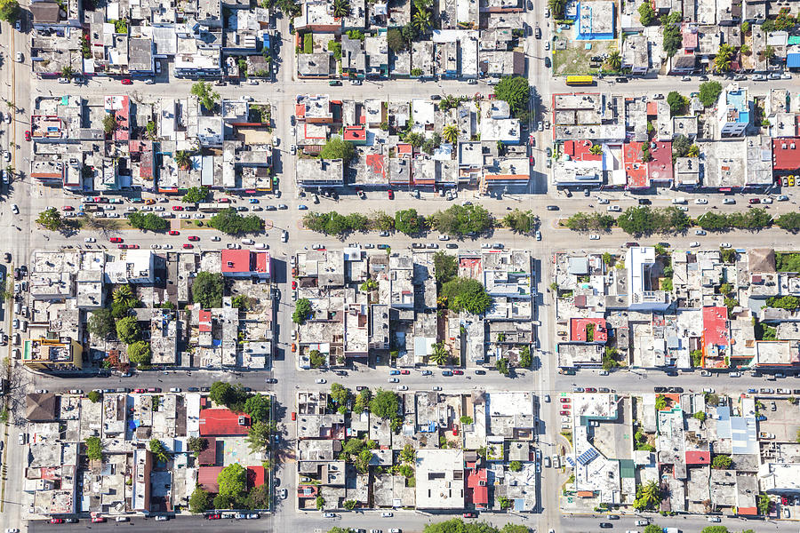 Aerial View Of A Suburban Neighborhood Photograph by Matteo Colombo