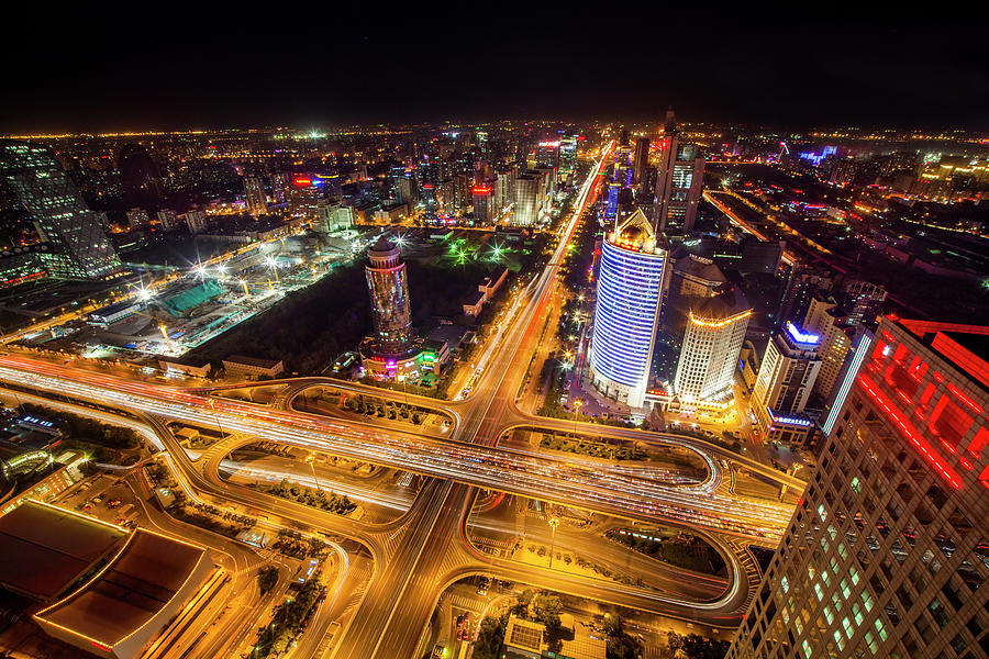 Aerial View Of Beijing Cbd Area Photograph by Czqs2000 / Sts