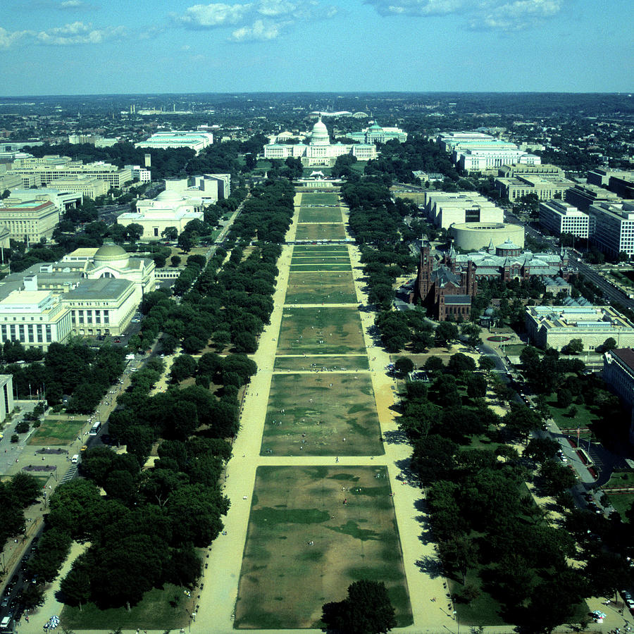 Aerial View Of Capitol Building And Photograph by Hisham Ibrahim