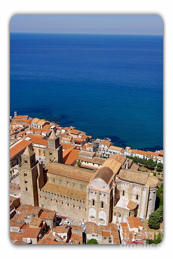 Aerial view of Cefalu Photograph by Stefano Senise