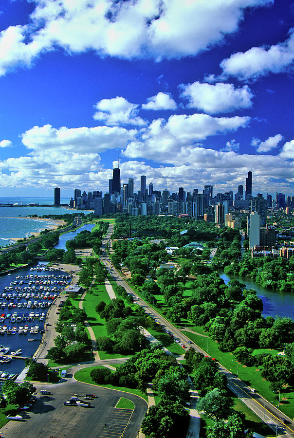 Aerial View Of Chicago, Illinois Photograph by Panoramic Images