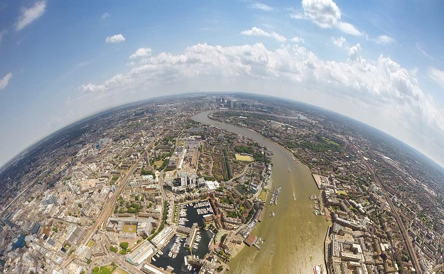 Aerial View Of City, London, England, Uk Photograph by Mattscutt