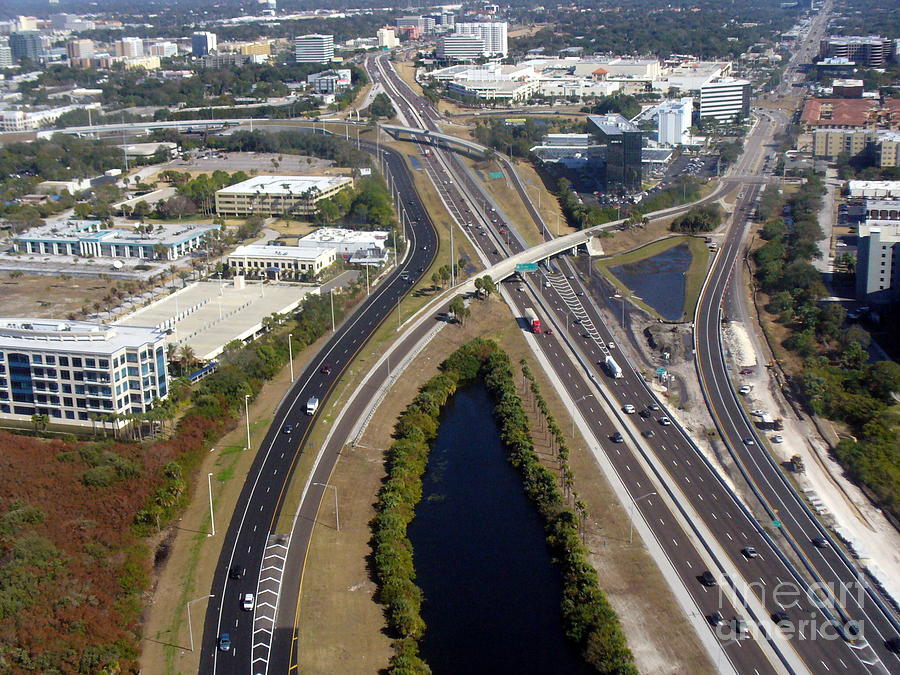 Aerial View of City of Tampa Photograph by Lingfai Leung