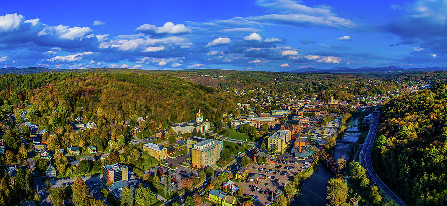 Aerial View Of Cityscape, Montpelier Photograph by Panoramic Images