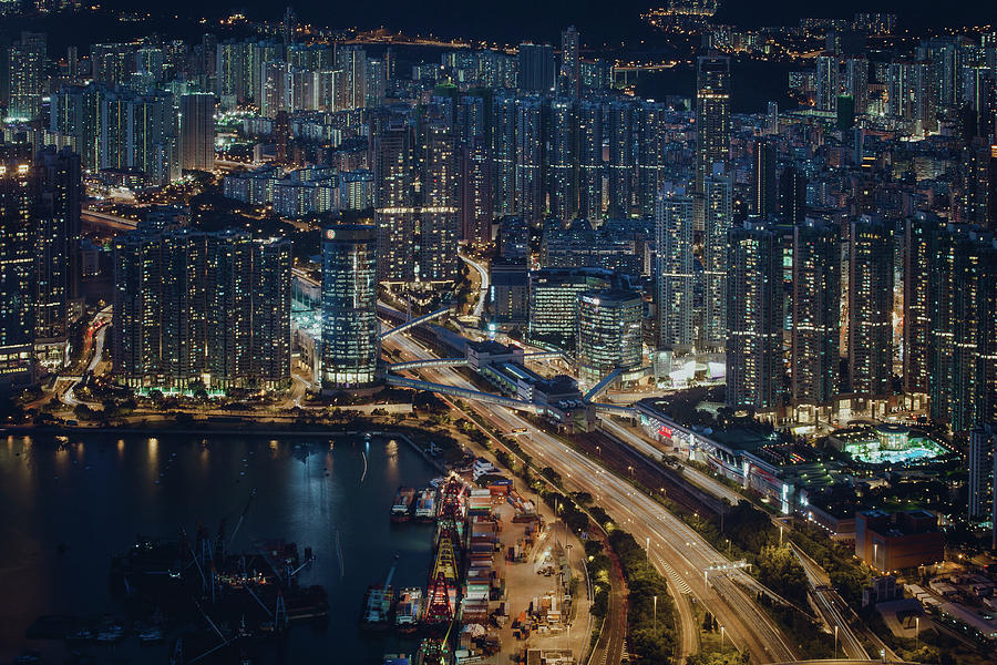 Aerial View Of Cityscape Of Tai Kok Photograph by D3sign