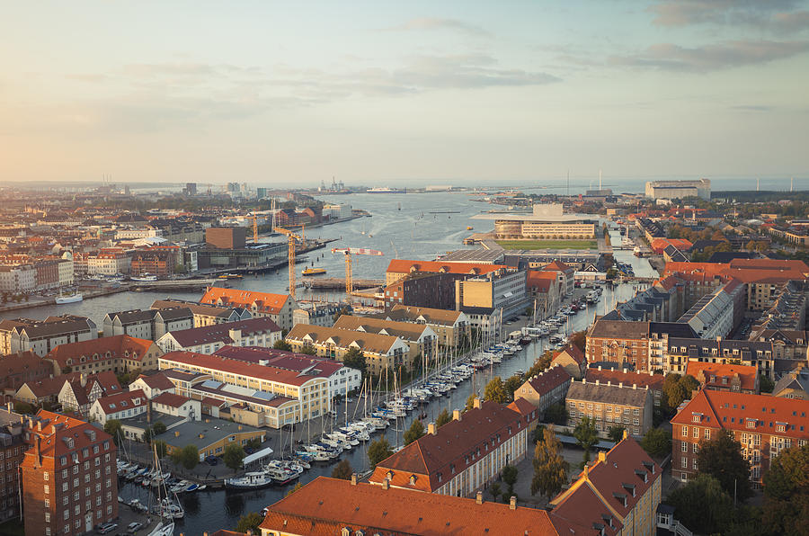 Aerial view of Copenhagen, Denmark Photograph by Brzozowska