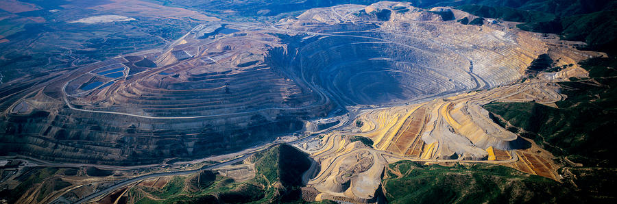 Aerial View Of Copper Mines, Utah, Usa Photograph by Panoramic Images