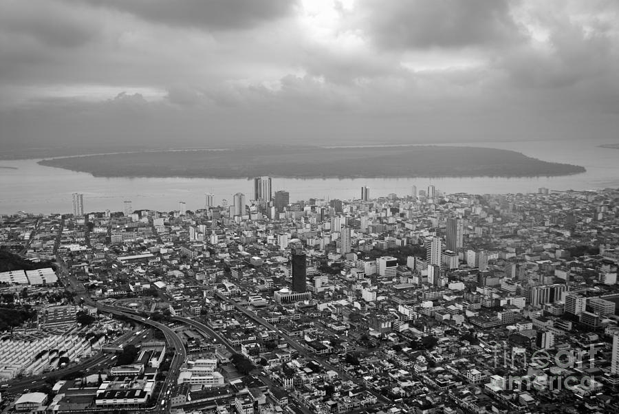 Architecture Photograph - Aerial view of Guayaquil city by Sami Sarkis
