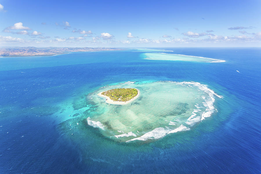 Aerial View Of Heart Shaped Island Photograph by Matteo Colombo
