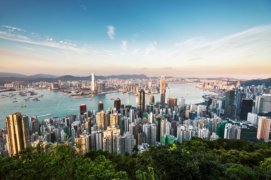 Aerial View of Hong kong Photograph by Zhuyufang