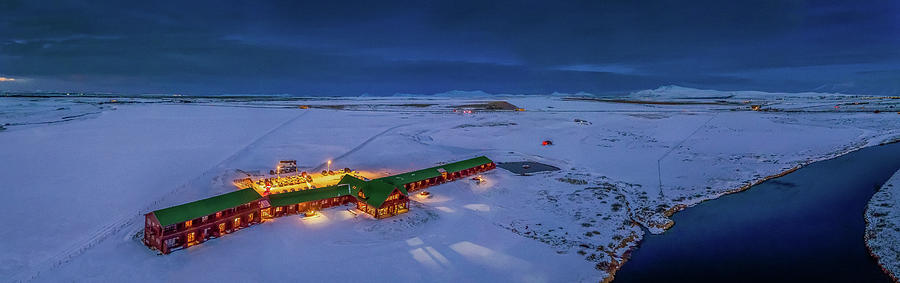 Winter Photograph - Aerial View Of Hotel Ranga by Panoramic Images