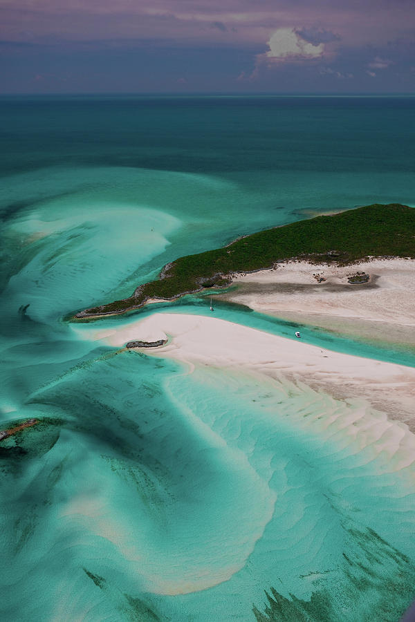 Aerial View Of Island In Caribbean Sea Photograph by Panoramic Images ...