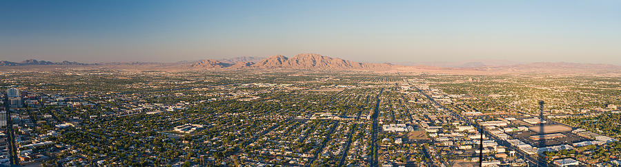 Las Vegas Photograph - Aerial View Of Las Vegas by Panoramic Images