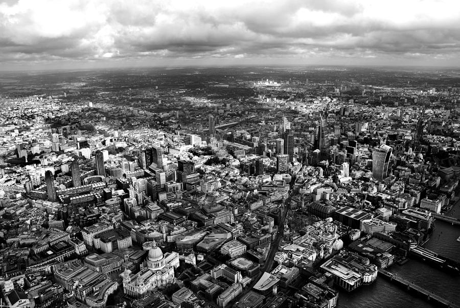 London Photograph - Aerial View of London 2 by Mark Rogan
