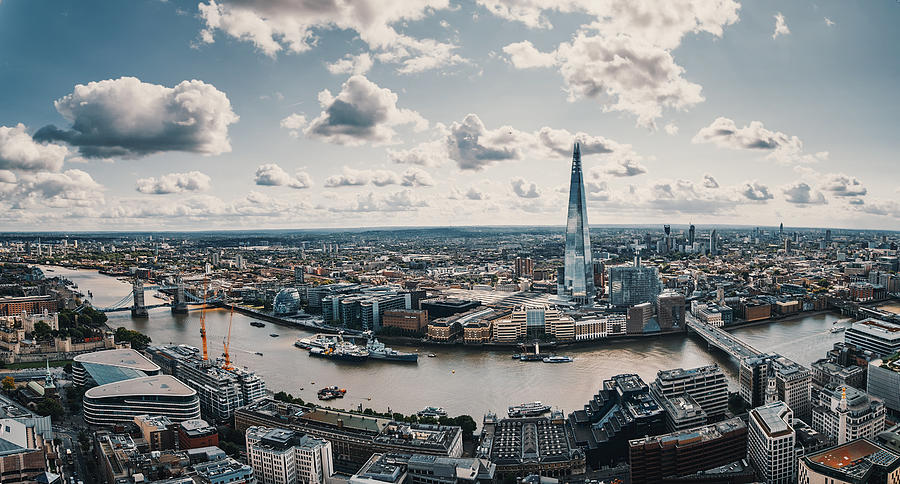 Aerial view of London Photograph by Easyturn