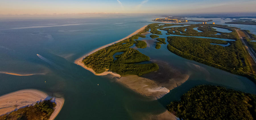 Aerial View Of Lovers Key State Park Photograph By Panoramic Images   Aerial View Of Lovers Key State Park Panoramic Images 