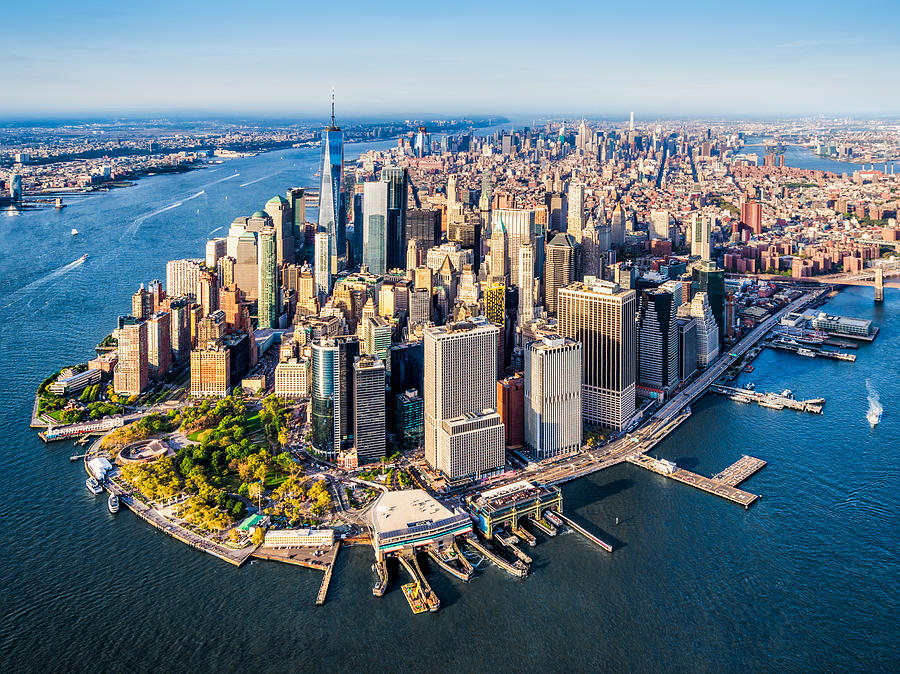 aerial view of Lower Manhattan. New York Photograph by Eloi_Omella