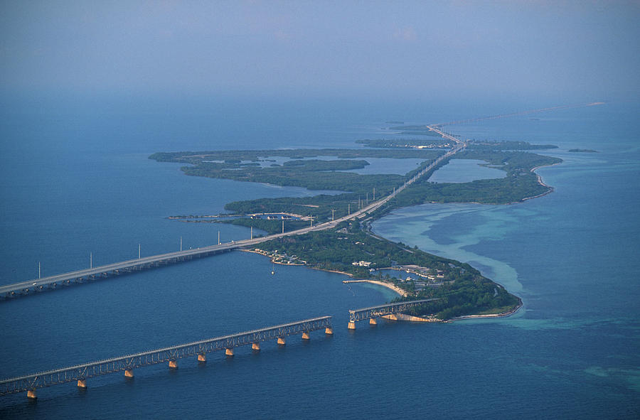 Aerial View Of Marathon Key, Florida Photograph by Christian Heeb