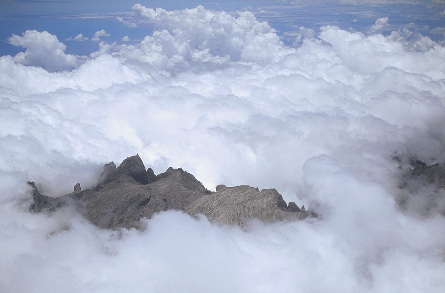 Aerial View Of Mt Kinabalu Borneo Photograph by Konrad Wothe