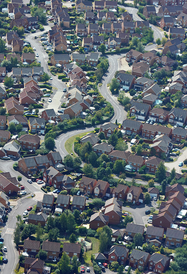 Aerial View Of New Housing Photograph by Allan Baxter
