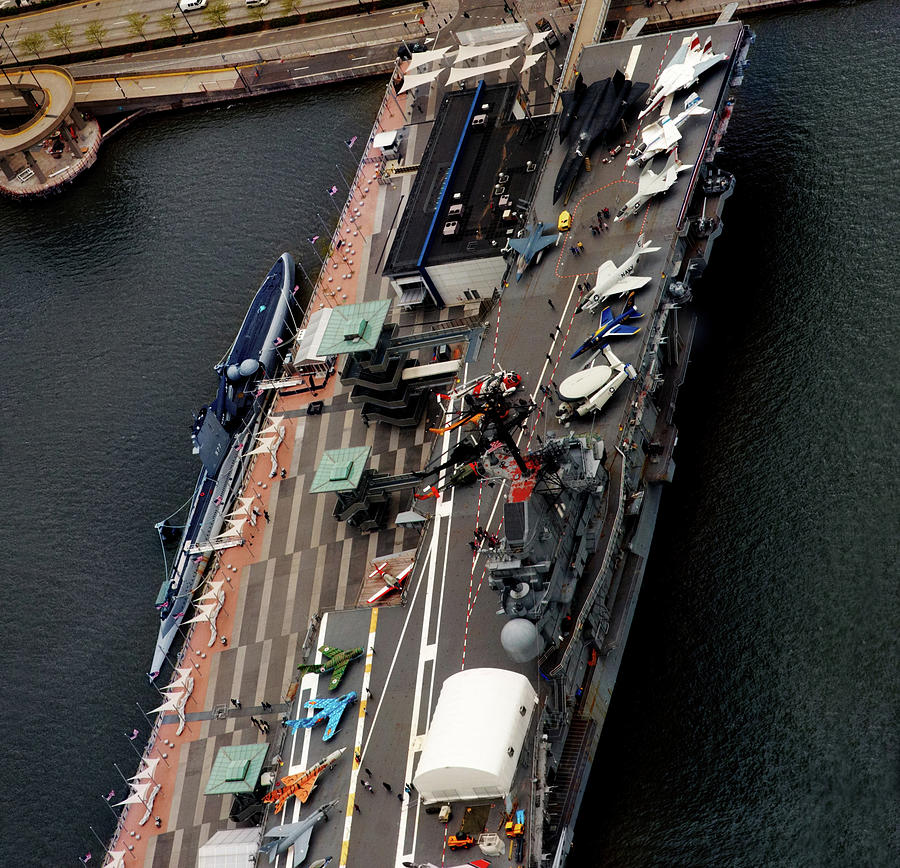Aerial View Of New York Aircraft Photograph by Yuri