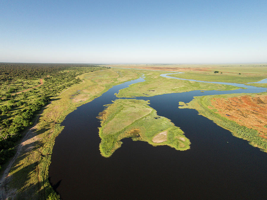 Aerial View Of Okavango Delta, Chobe Photograph by WorldFoto - Fine Art ...