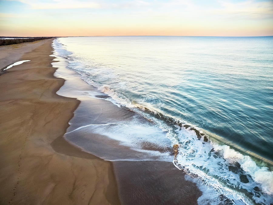 Aerial View Of Open Ocean And Empty Photograph by Cate Brown - Fine Art ...