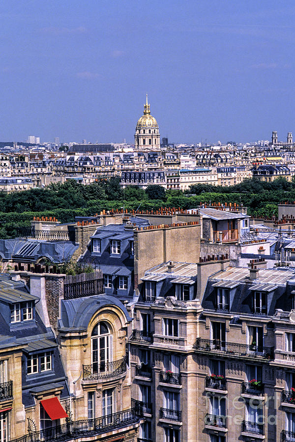 Aerial View Of Paris, France Photograph by Bill Bachmann