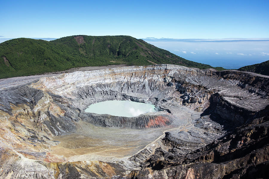 Aerial View Of Poas Volcano by Photo By P.folrev