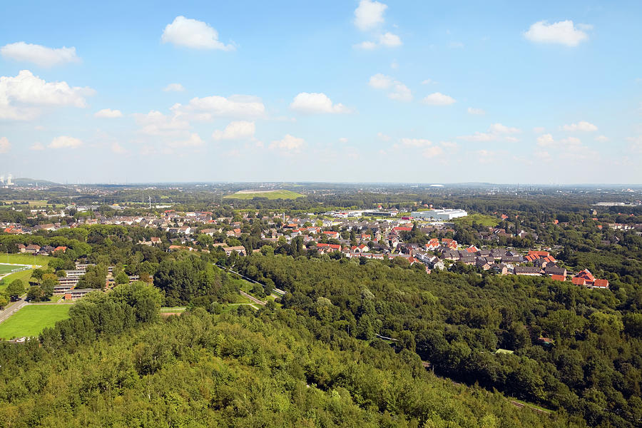 Aerial View Of Ruhrgebiet Photograph by Justhavealook