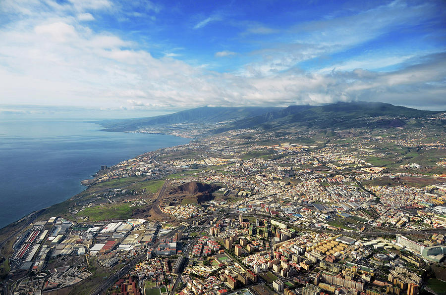 Aerial View Of Santa Cruz De Tenerife Photograph by By Ltce