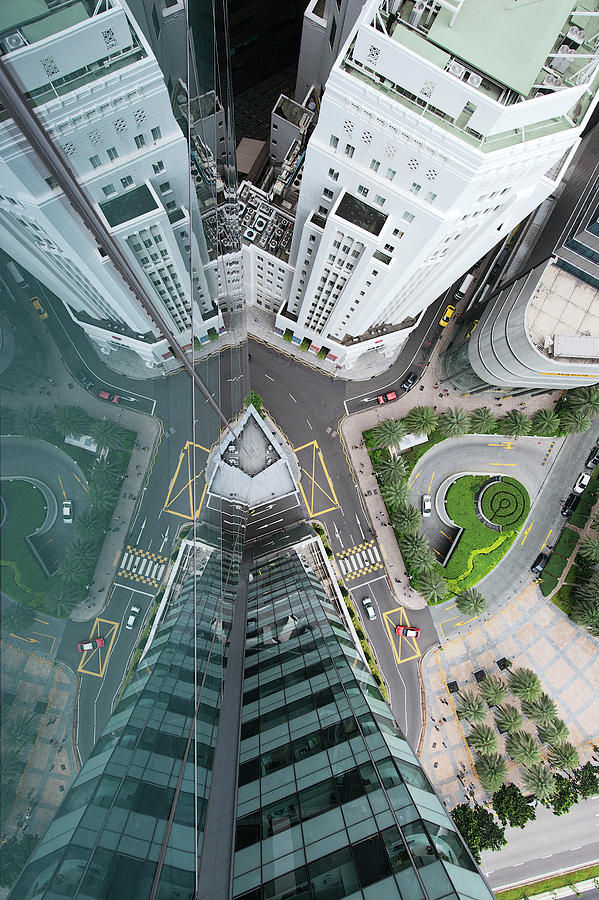 Aerial View Of Singaores Financial Photograph by Andrew Tb Tan