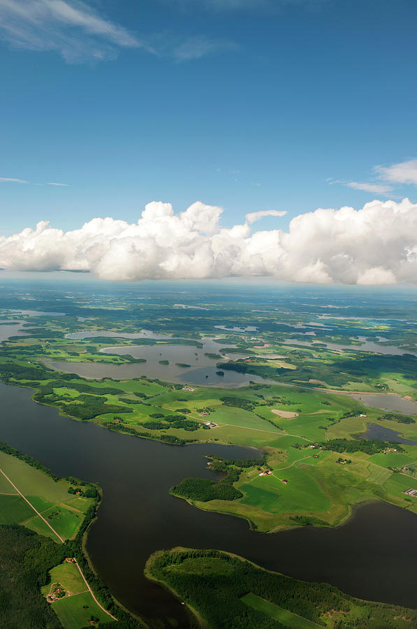 Aerial View Of Southern Sweden Photograph by Ababsolutum