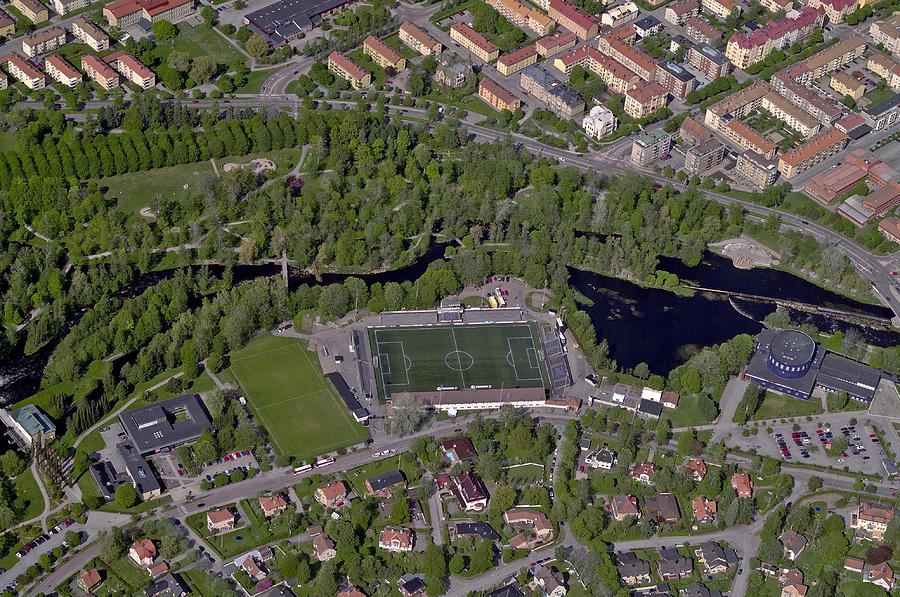 Architecture Photograph - Aerial View Of Strömvallen, Gävle by Blom ASA