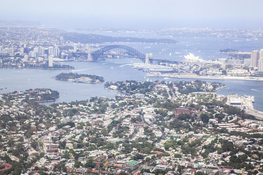 Aerial View Of Sydney Harbor From West Photograph by Matteo Colombo