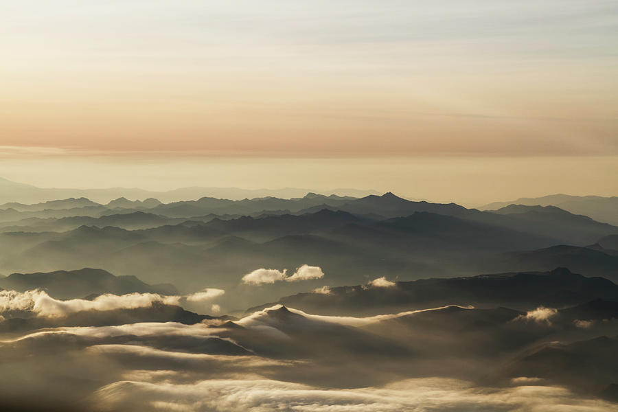 Aerial View Of The Andes Mountains Photograph by Peter Langer